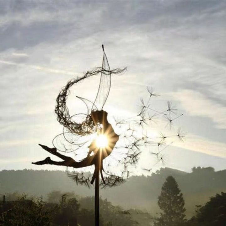 Kalsten | Metal Fairy Garden Sculpture Outdoor Lawn Decor
