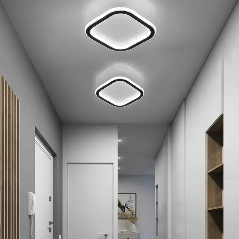 Modern Minimalist Ceiling Light – Square/Round LED Eye Protection Lamp for Bedroom, Study, Living Room, and Lounge Areas (90-260V) | Kalsten