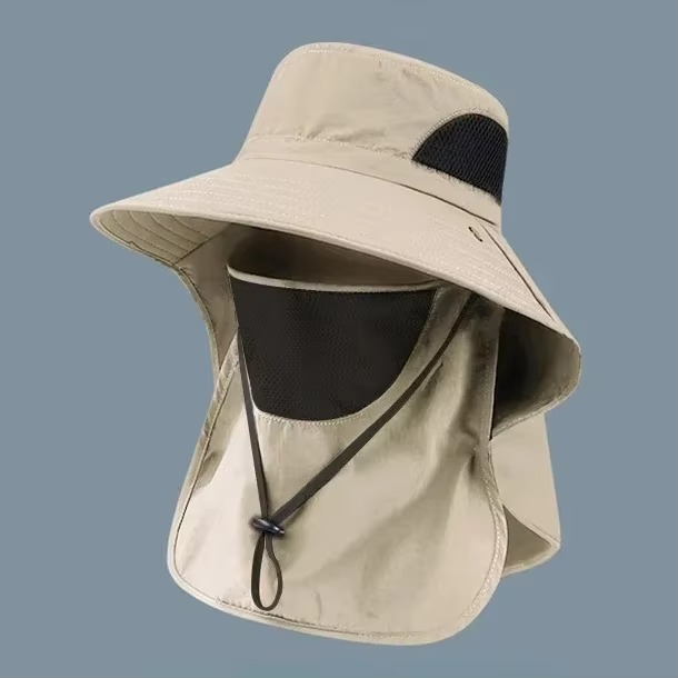 Kalsten | UV Protection Outdoor Sun Hat with Wide Brim and Neck Flap for Hiking, Fishing, and Camping