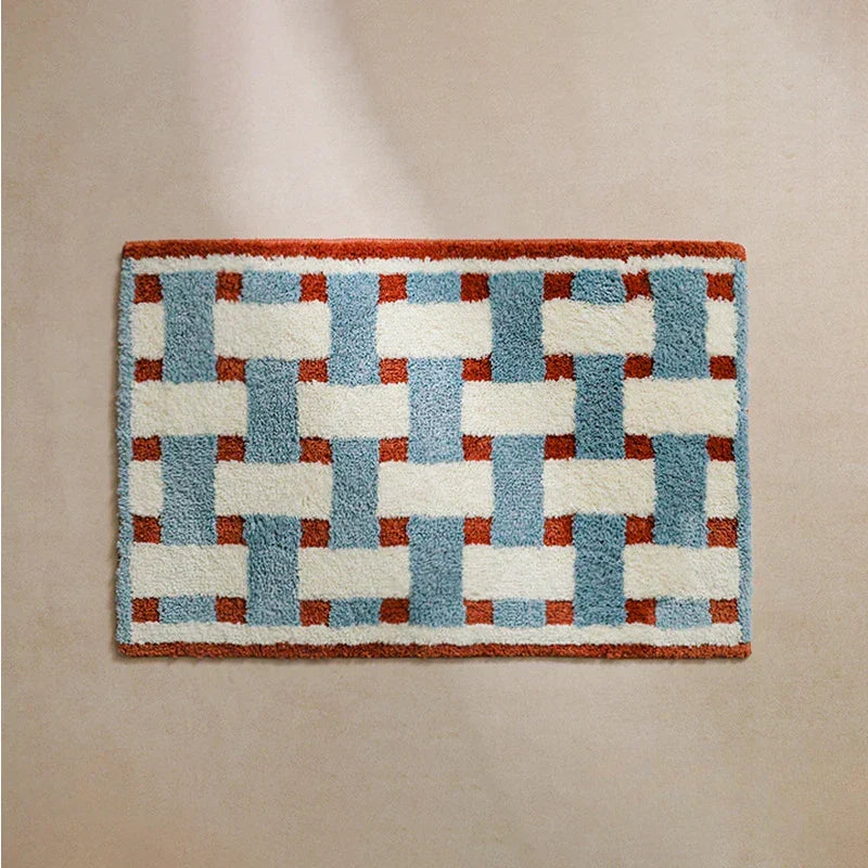 HeritageStep Bath Mat – Retro Bathroom Mat with Anti-Slip Coating & Soft Plush | Kalsten