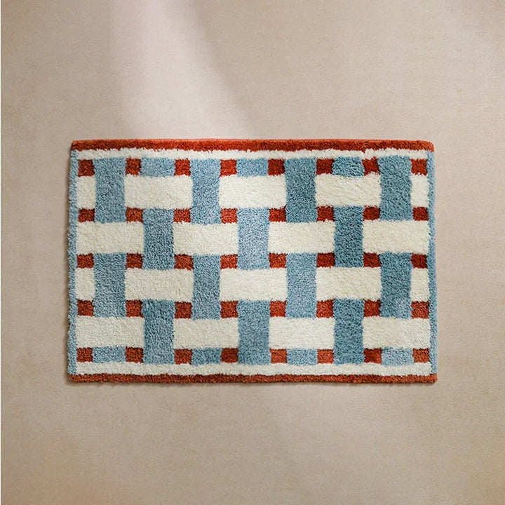 HeritageStep Bath Mat – Retro Bathroom Mat with Anti-Slip Coating & Soft Plush | Kalsten