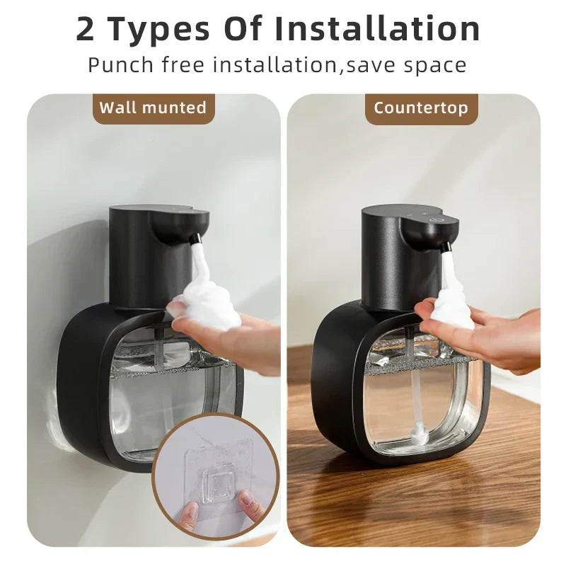 Skanto | Foamello Automatic Soap Dispenser | Wall-Mounted | 500 ml | Rechargeable & Touchless | Sensor Activated Foam Function