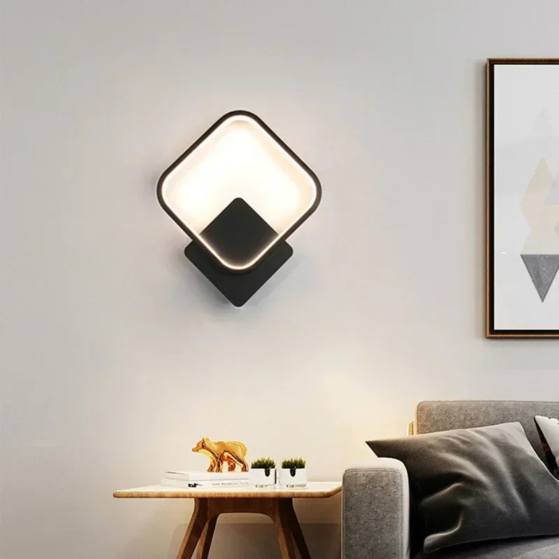 Minimalist LED Wall Lamp | Round & Square Sconces | Kalsten