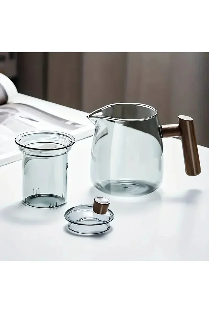Kalsten | Wood Handle Glass Teapot