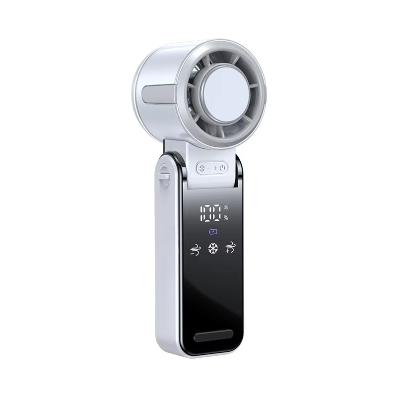 Foldable Turbine Handheld Fan with Integrated Ice Pack | Kalsten