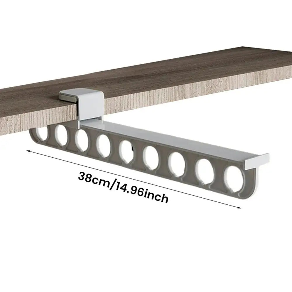 Kalsten | Retractable Wardrobe Rail Closet Organizer Hanger