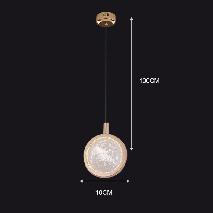 Nordic Crystal Halo Pendant Light | Kalsten