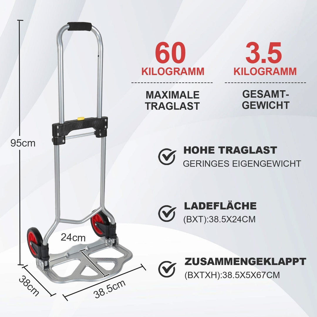 Sack cart Folding transport cart 60 kg Load capacity | Kalsten