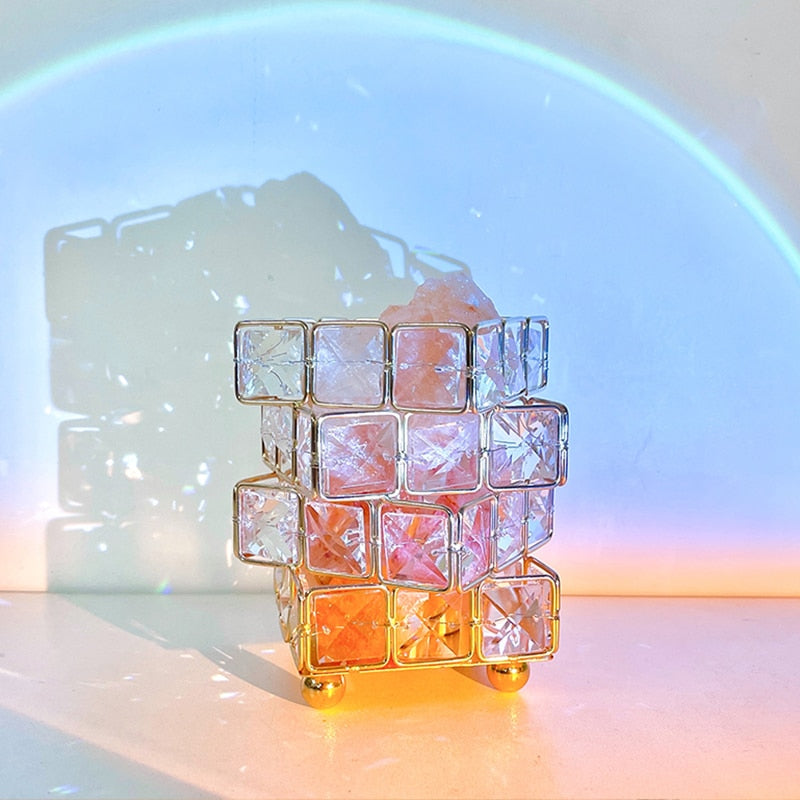Crystal Room Mood Ambient Geo Shimmer Cube Light | Kalsten
