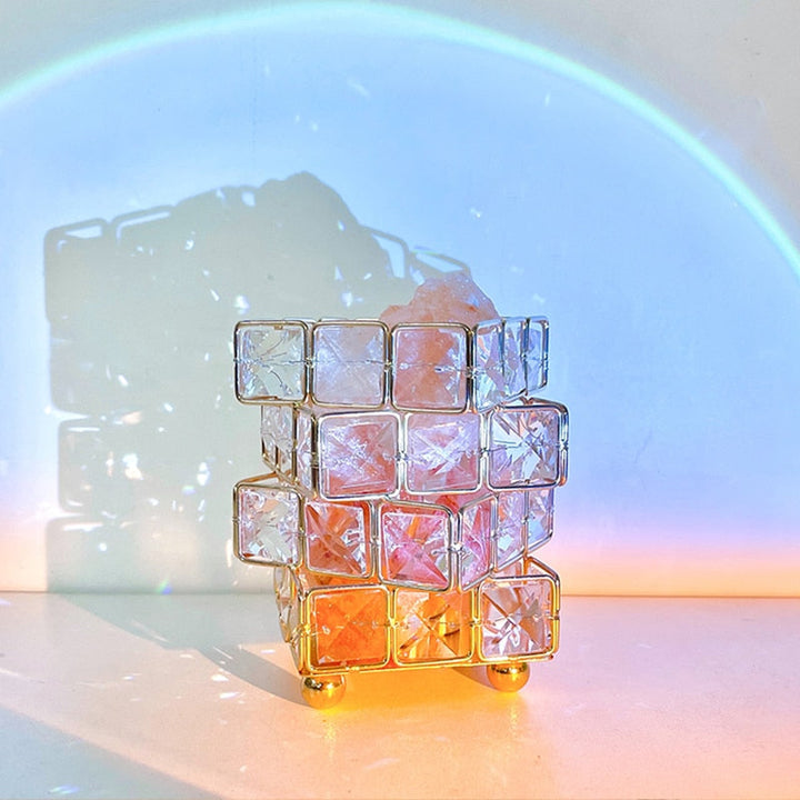 Crystal Room Mood Ambient Geo Shimmer Cube Light | Kalsten