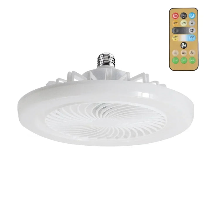 Upgrade Your Living Space with the Smart Remote Control Ceiling Fan - LED Lighting and E27 Converter Base Included for Ultimate Convenience | Kalsten