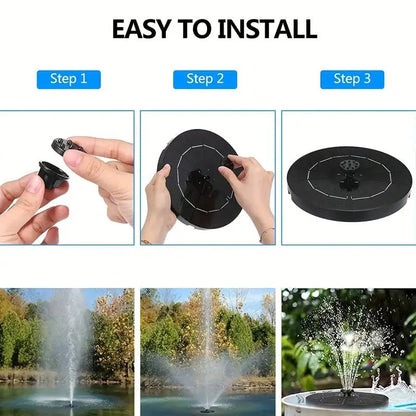 BowLift | SolarSpring Vital Solar Fountain | Floating Pond Pump | Garden Decoration | Solar Water Feature for Outdoors
