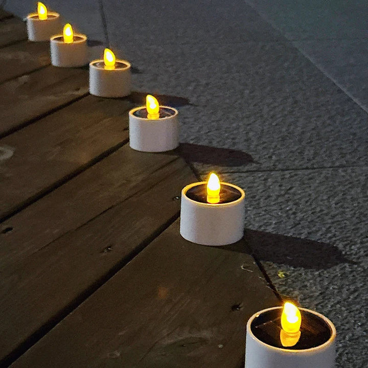 Solar-powered LED candles - Flickering outdoor lighting for garden and patio | Kalsten