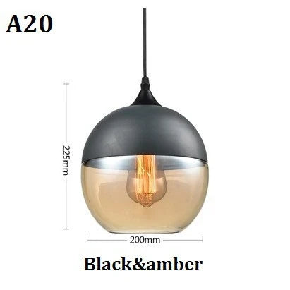 Modern Glass Pendant Lighting – Retro Ceiling Lamp for Kitchen, Dining Room, Bedroom, Bar, Cafe, and Indoor Table Decoration | Kalsten