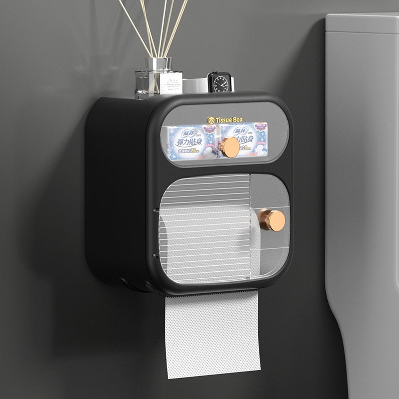 Kalsten | MultiBox Wall-Mounted Toilet Paper Towel Storage Box
