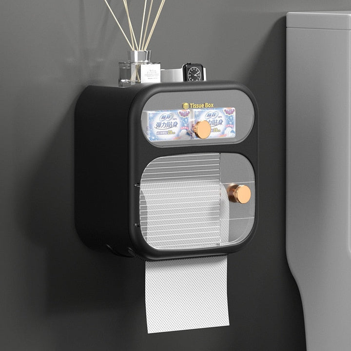Kalsten | MultiBox Wall-Mounted Toilet Paper Towel Storage Box