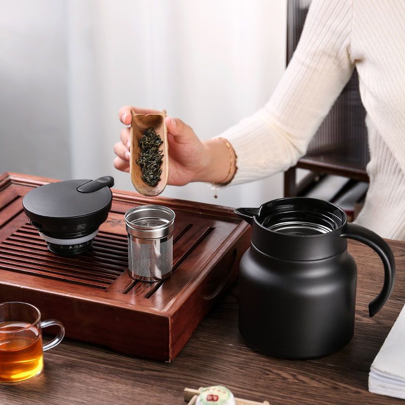 Skanto | Thermal Wave Elegant Stainless Steel Teapot