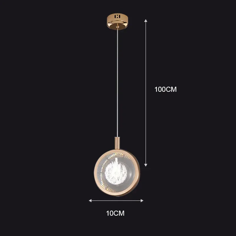 Nordic Crystal Halo Pendant Light | Kalsten