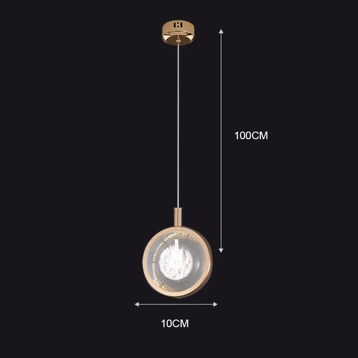 Nordic Crystal Halo Pendant Light | Kalsten