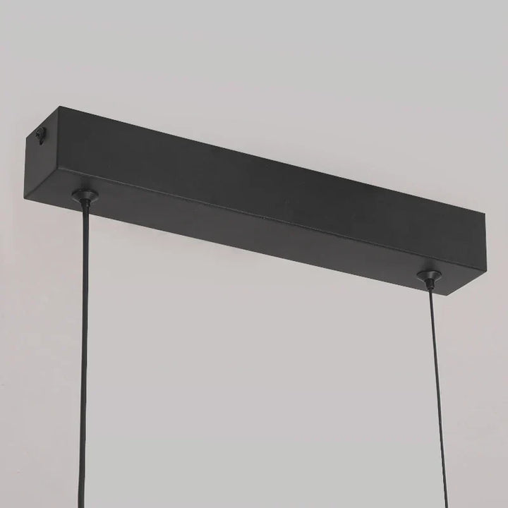 Modern Contemporary LED Dining Room Pendant Light | Sleek Arc Hanging Lamp, Adjustable Brightness | Kalsten