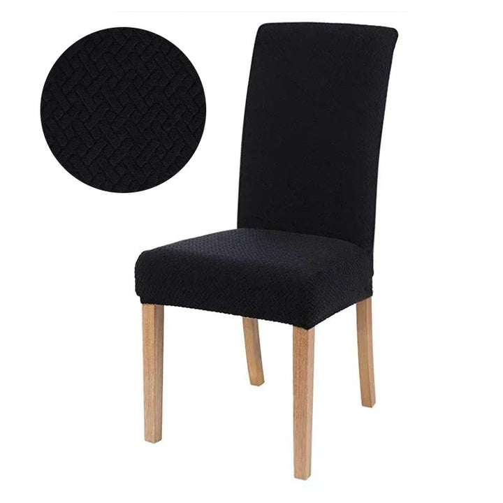 Kalsten | Chair Cover Velvona | Elastic & Thick Padded | Jacquard Stretch Cover | Washable & Wrinkle-Free