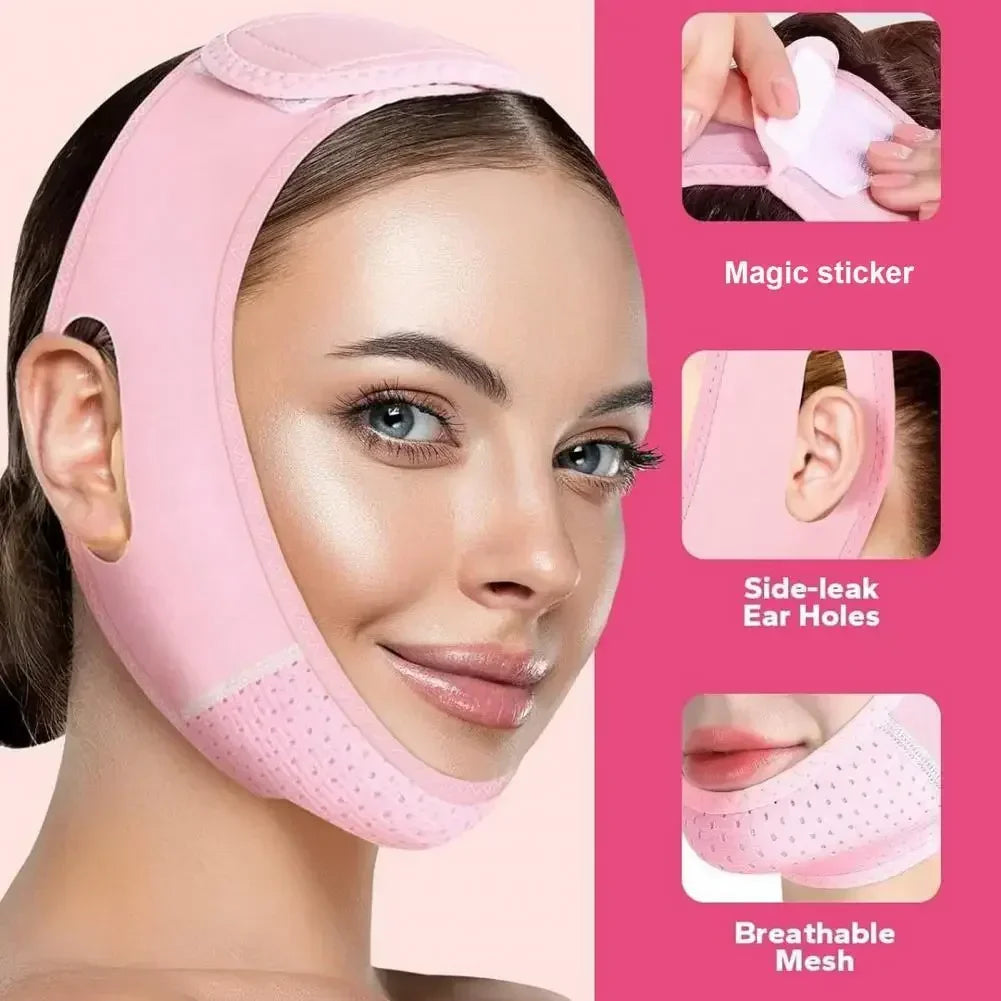 Kalsten | Velfina V-Line Facial Band | Double Chin Reduction & Skin Tightening | Reusable & Breathable | For Women & Men
