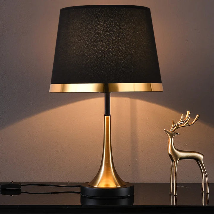 European Retro Bedroom Bedside Table Lamp - Modern American Decorative Lighting Fixture | Kalsten