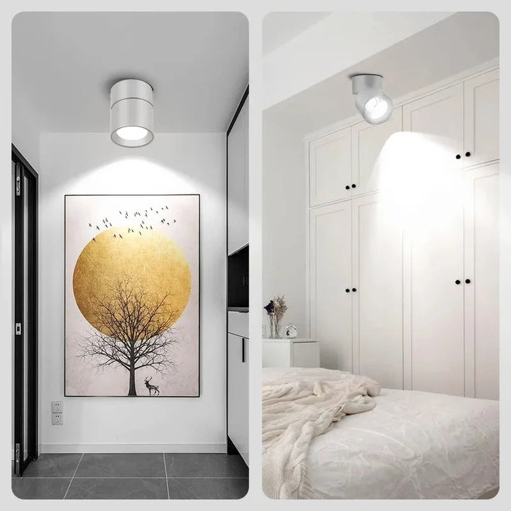 Modern LED Wall Lamp – Round Surface Mounted Downlight with Neutral, Cool, & Warm Light Options for Kitchen, Bedroom, Dining Room, and More | Kalsten