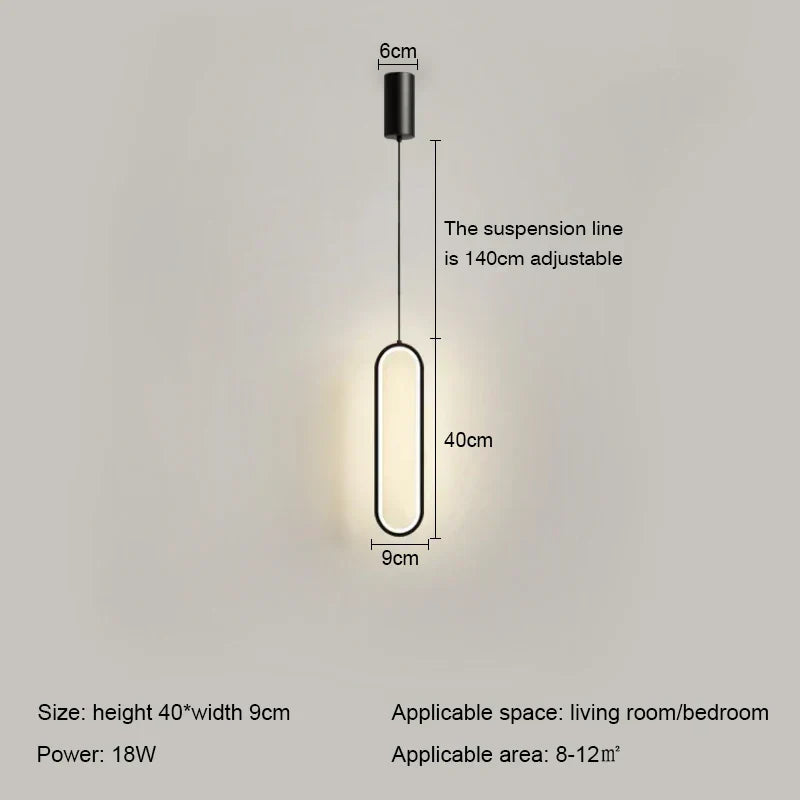 Modern LED Ring Pendant Light | Nordic Luxury Chandelier for Living Room, Bedroom, and Bar | Kalsten