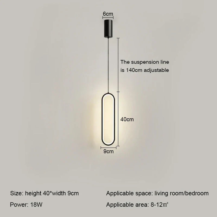 Modern LED Ring Pendant Light | Nordic Luxury Chandelier for Living Room, Bedroom, and Bar | Kalsten