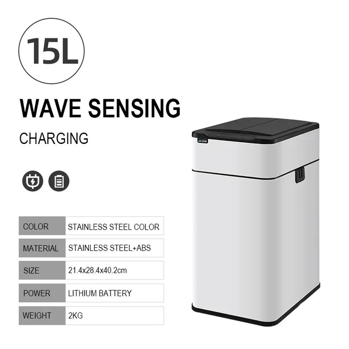 Kalsten | Smart Stainless Steel Automatic Sensor Trash Bin
