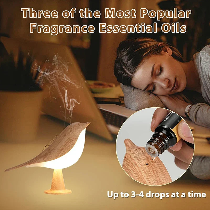Playful Bird Night Lamp – Touch Control & Adjustable Light Colors Kalsten