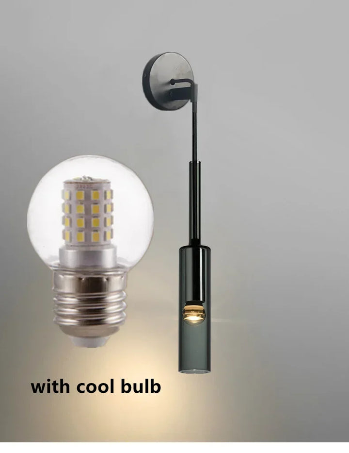 Modern LED Wall Lamp – Stained Glass and Iron Fixture for Living Room, Bedroom, Kitchen, and Bathroom – Stylish Wall Mounted Lighting for Home Decoration | Kalsten