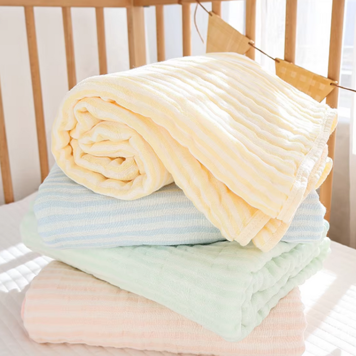Kalsten | Premium 6-Layer Muslin Cotton & Bamboo Blend Baby Swaddle Blanket