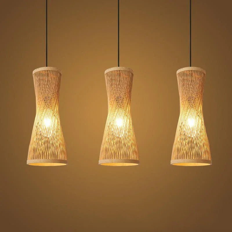 Japanese Small Chandelier: Embrace Serenity with Bamboo Elegance | Kalsten