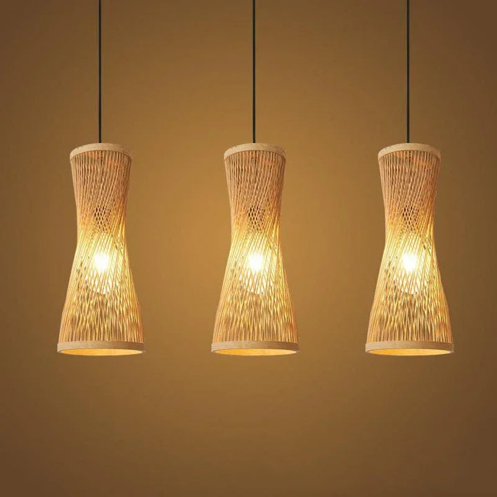 Japanese Small Chandelier: Embrace Serenity with Bamboo Elegance | Kalsten