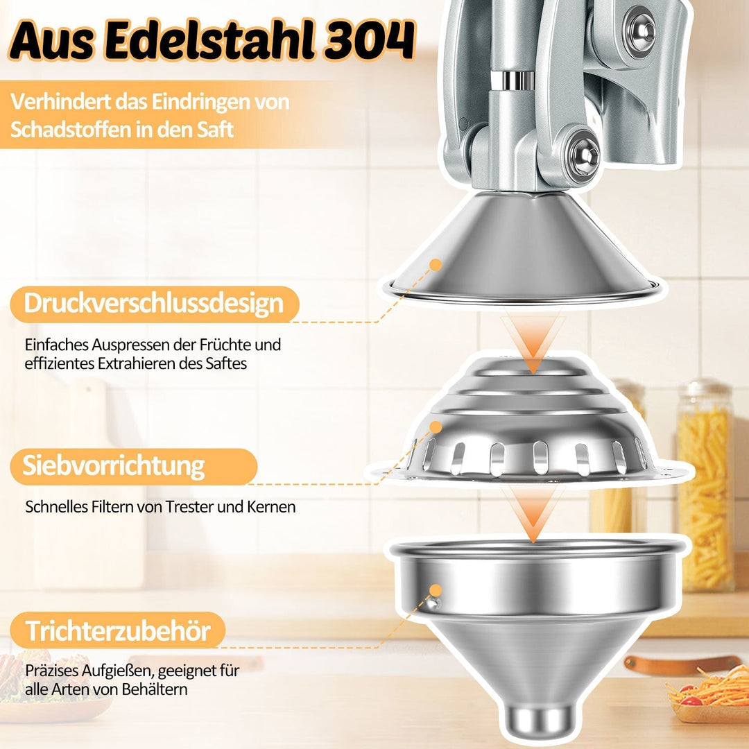 Manual Juice Press Citrus Press Stainless Steel | Kalsten