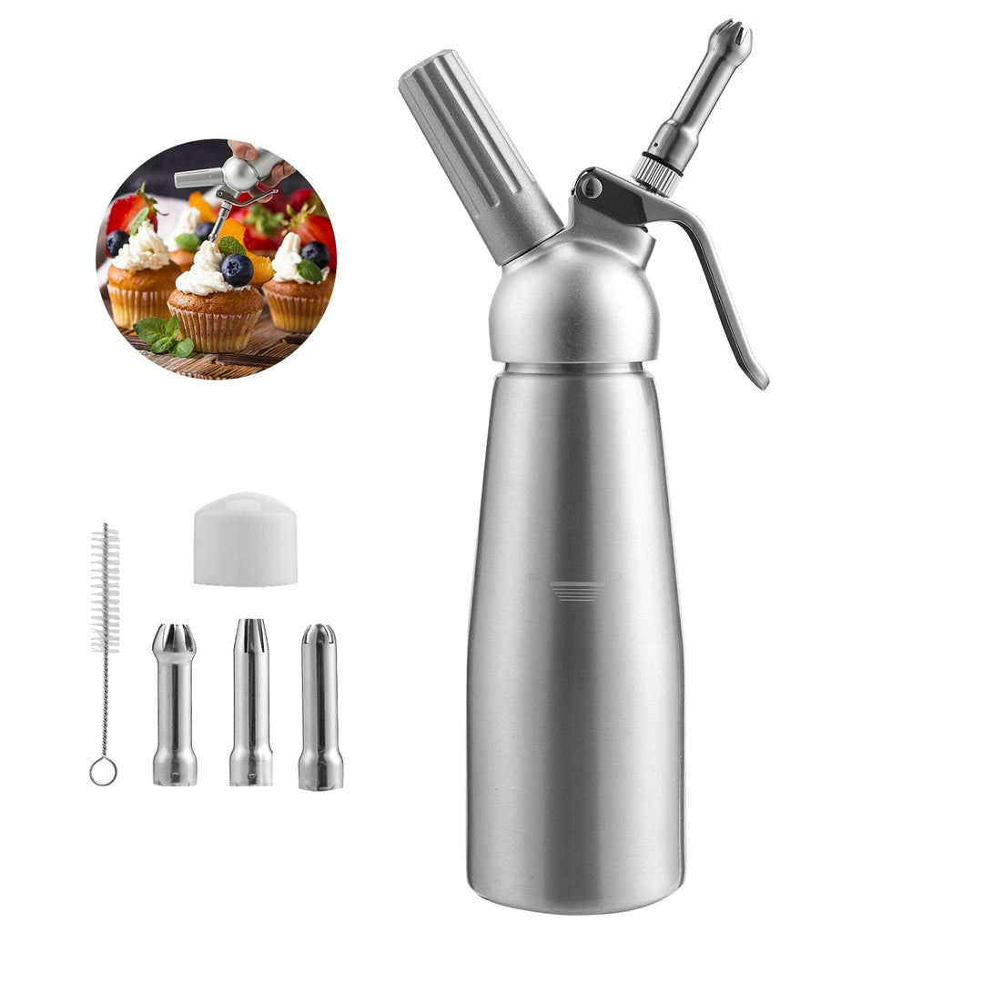 Sahnespender Alu with 3 nozzles 500ml | Kalsten