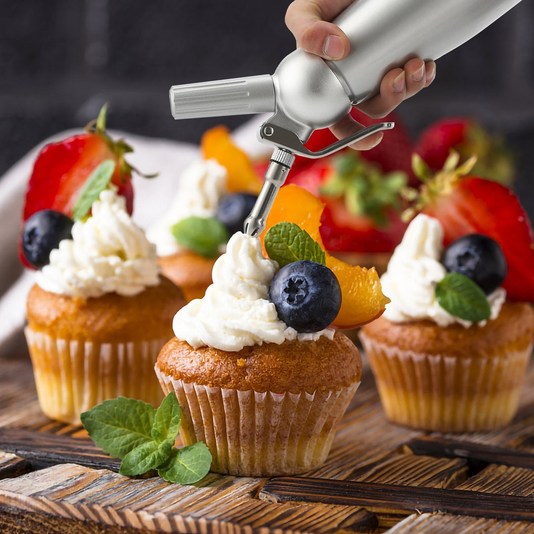 Sahnespender Alu with 3 nozzles 500ml | Kalsten