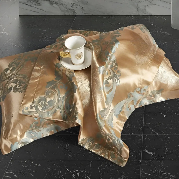 Chic Satin Jacquard Duvet Cover for Luxury Bedroom Kalsten