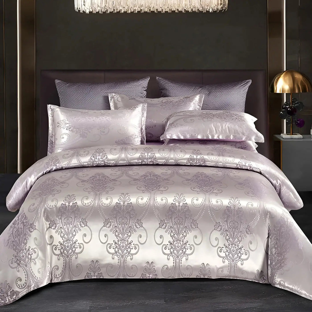 Kalsten | Chic Satin Jacquard Duvet Cover for Luxury Bedroom