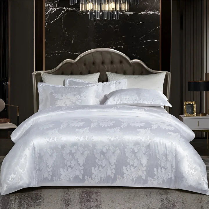 Chic Satin Jacquard Duvet Cover for Luxury Bedroom Kalsten