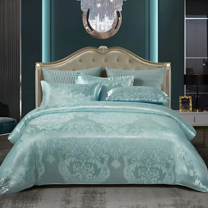 Chic Satin Jacquard Duvet Cover for Luxury Bedroom Kalsten