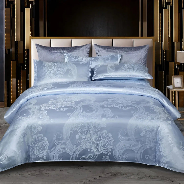 Chic Satin Jacquard Duvet Cover for Luxury Bedroom Kalsten
