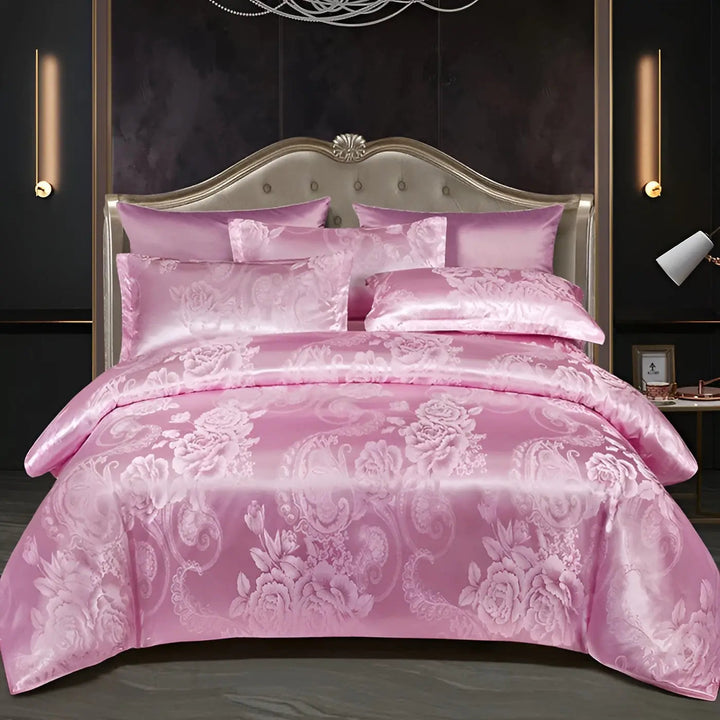 Chic Satin Jacquard Duvet Cover for Luxury Bedroom Kalsten
