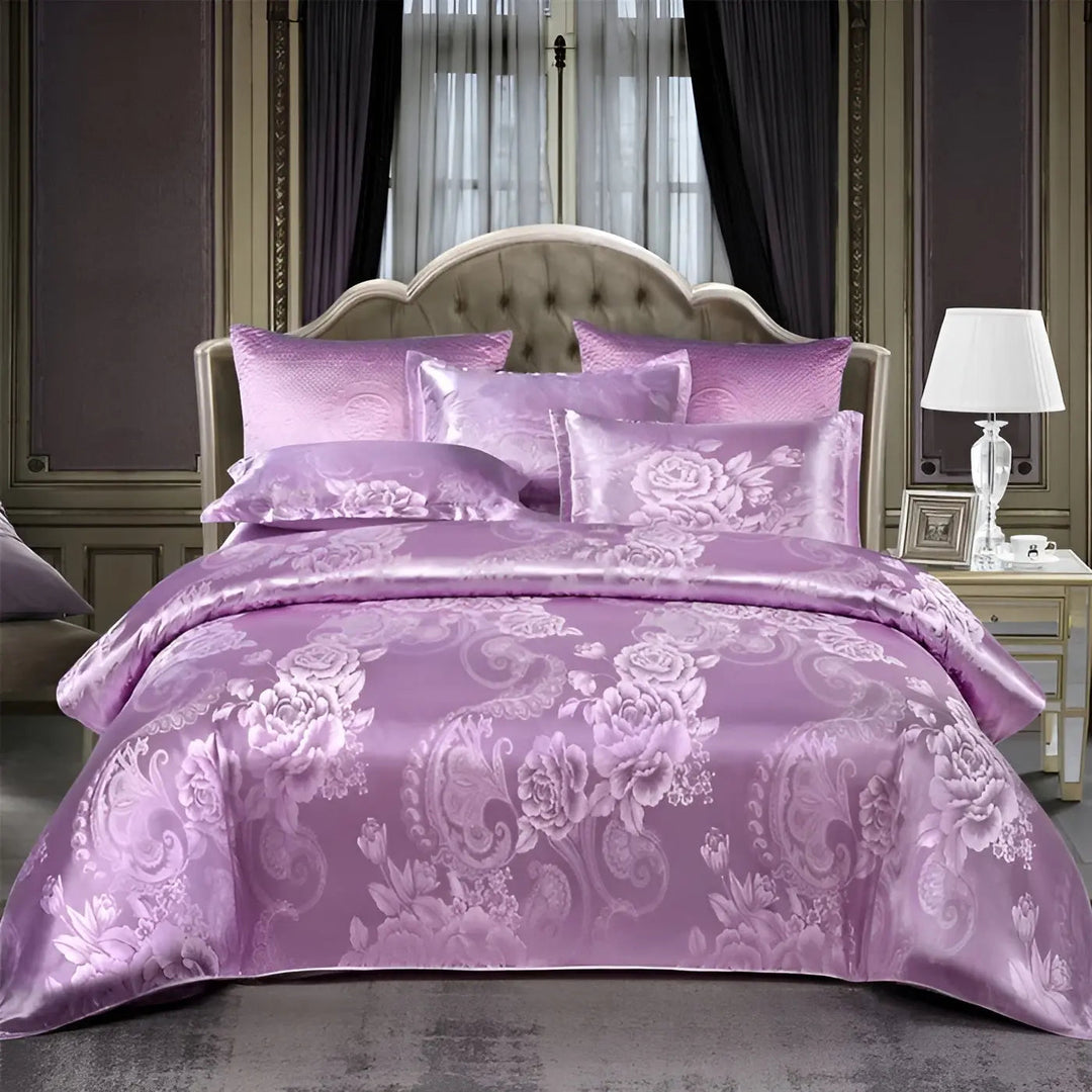 Chic Satin Jacquard Duvet Cover for Luxury Bedroom Kalsten