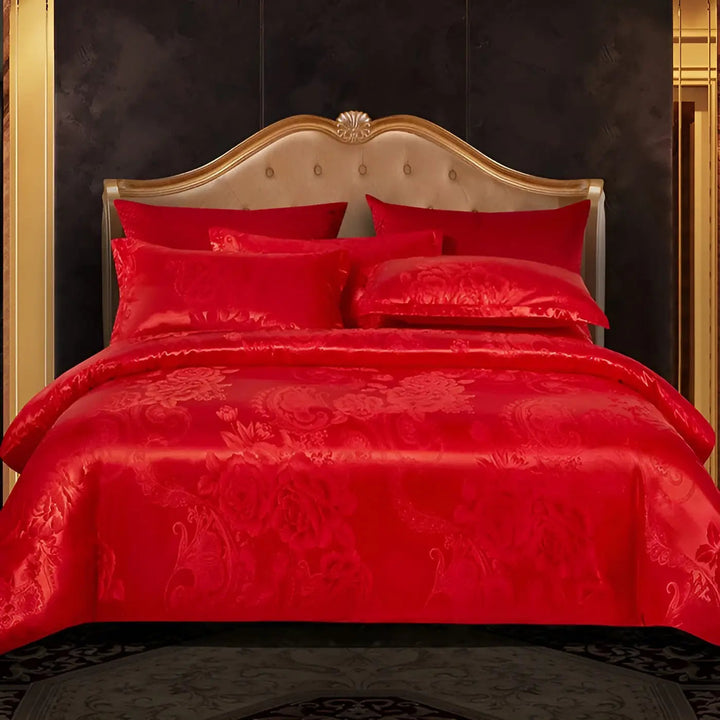 Kalsten | Chic Satin Jacquard Duvet Cover for Luxury Bedroom