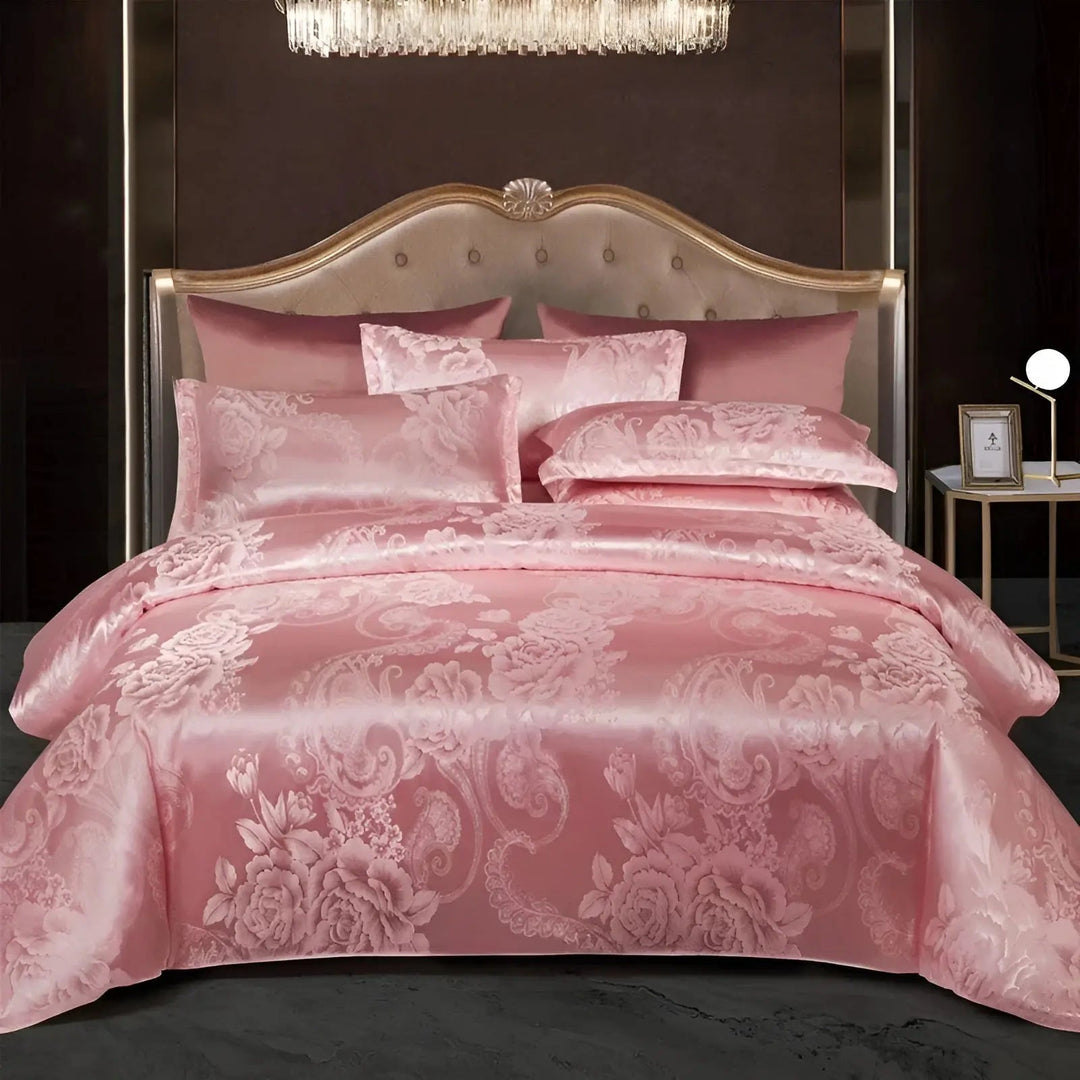 Kalsten | Chic Satin Jacquard Duvet Cover for Luxury Bedroom