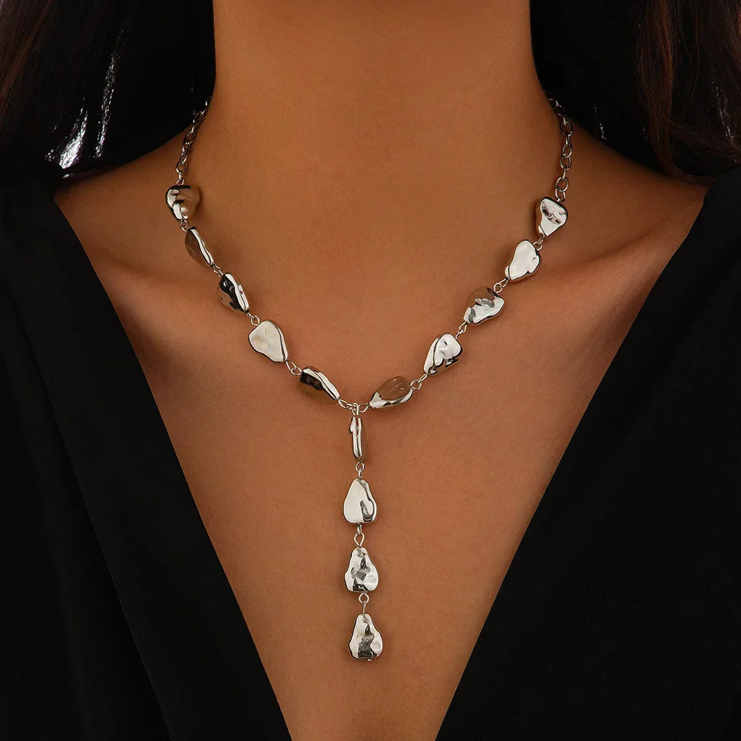 Kalsten | Modern Stone Inspired Lariat Necklace