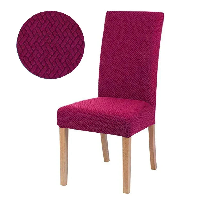 Kalsten | Chair Cover Velvona | Elastic & Thick Padded | Jacquard Stretch Cover | Washable & Wrinkle-Free